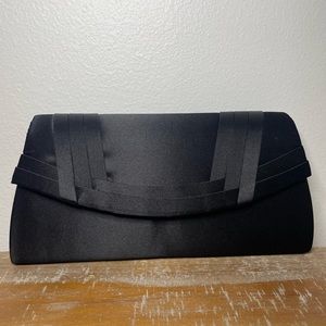 Black Satin Clutch